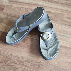 Crocs flip flops - women's